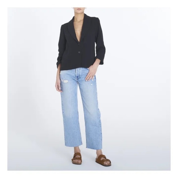 2/$300 Xirena black cotton gauze Cullen blazer jacket - Medium - Picture 6 of 10